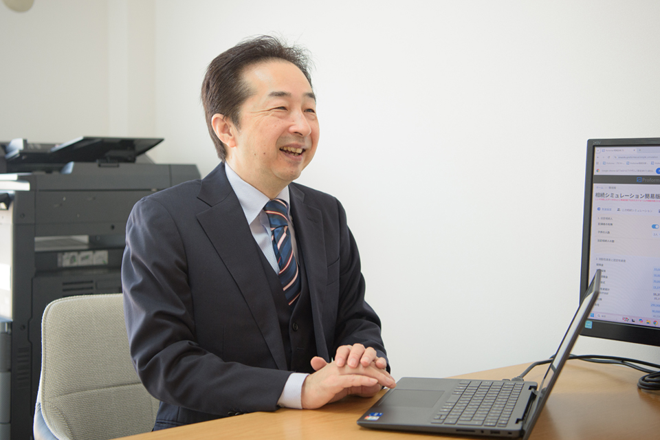 理由①：代表自身が責任をもって、1組1組丁寧に対応いたします。